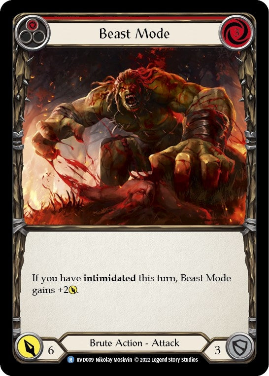 Image for Beast Mode (Classic Battles: Rhinar vs Dorinthea) (RVD009) - Flesh and Blood TCG