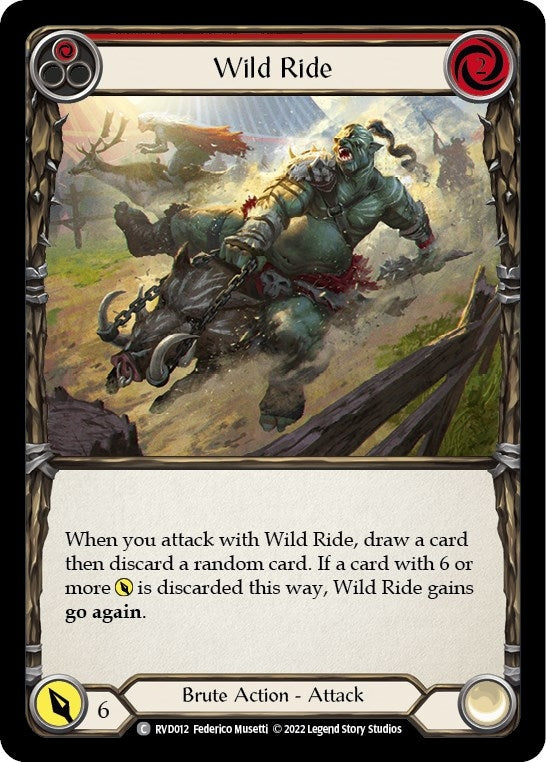Image for Wild Ride (Classic Battles: Rhinar vs Dorinthea) (RVD012) - Flesh and Blood TCG