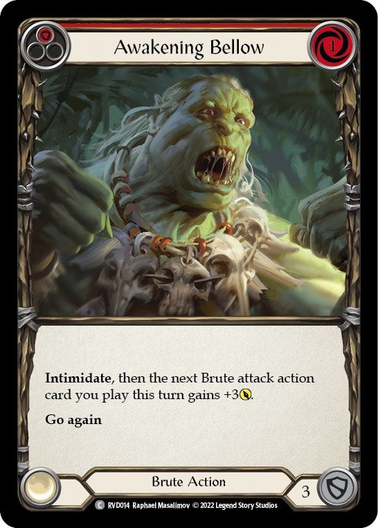 Image for Awakening Bellow (Classic Battles: Rhinar vs Dorinthea) (RVD014) - Flesh and Blood TCG