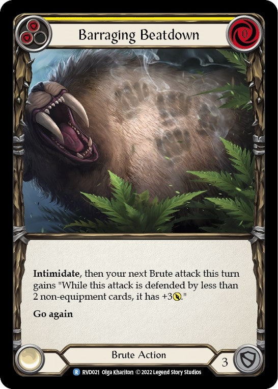 Image for Barraging Beatdown (Classic Battles: Rhinar vs Dorinthea) (RVD021) - Flesh and Blood TCG