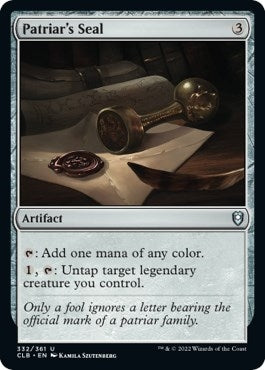 Image for Patriar's Seal (Commander Legends: Battle for Baldur's Gate) (332) - Magic: The Gathering