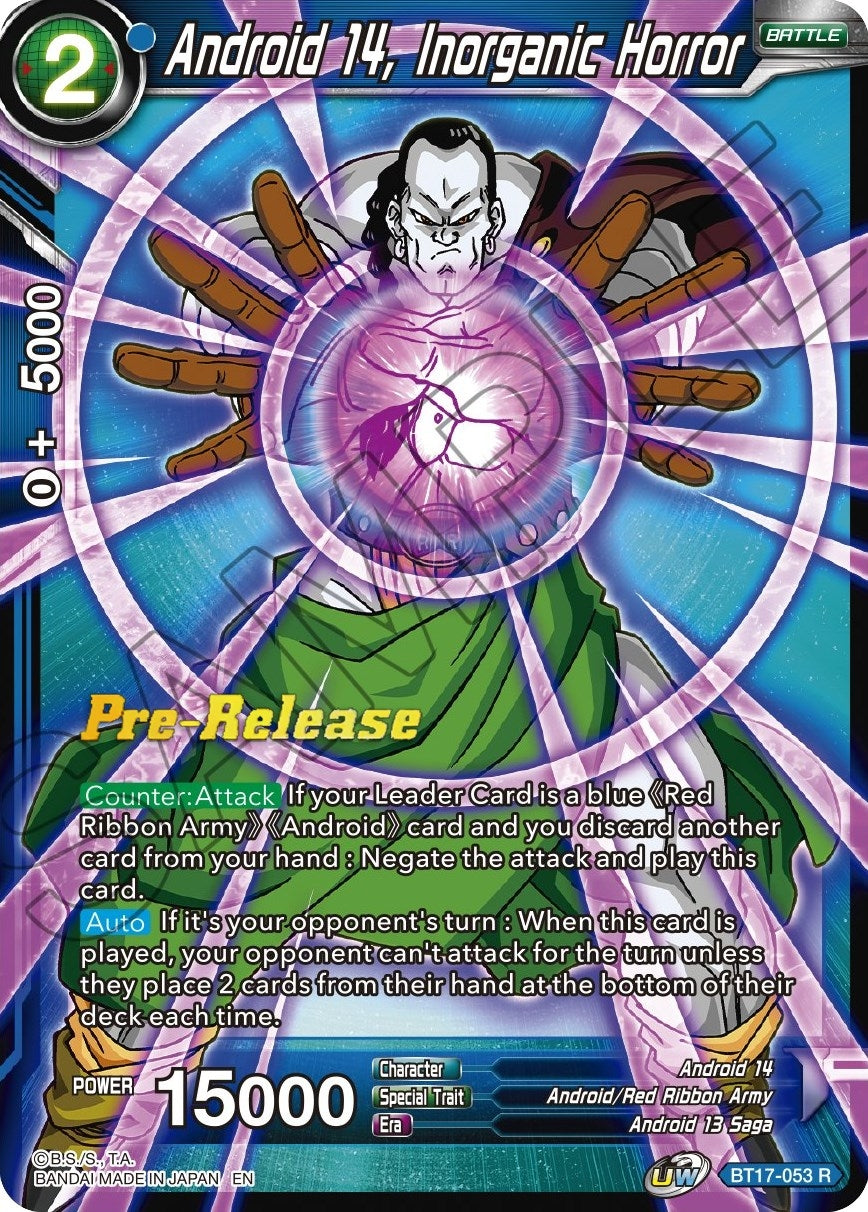 Image for Android 14, Inorganic Horror (Ultimate Squad Pre-Release Cards) (BT17-053) - Dragon Ball Super: Masters