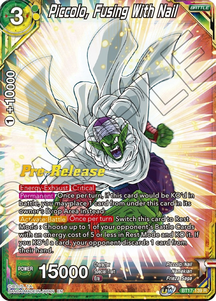 Image for Piccolo, Fusing With Nail (Ultimate Squad Pre-Release Cards) (BT17-139) - Dragon Ball Super: Masters