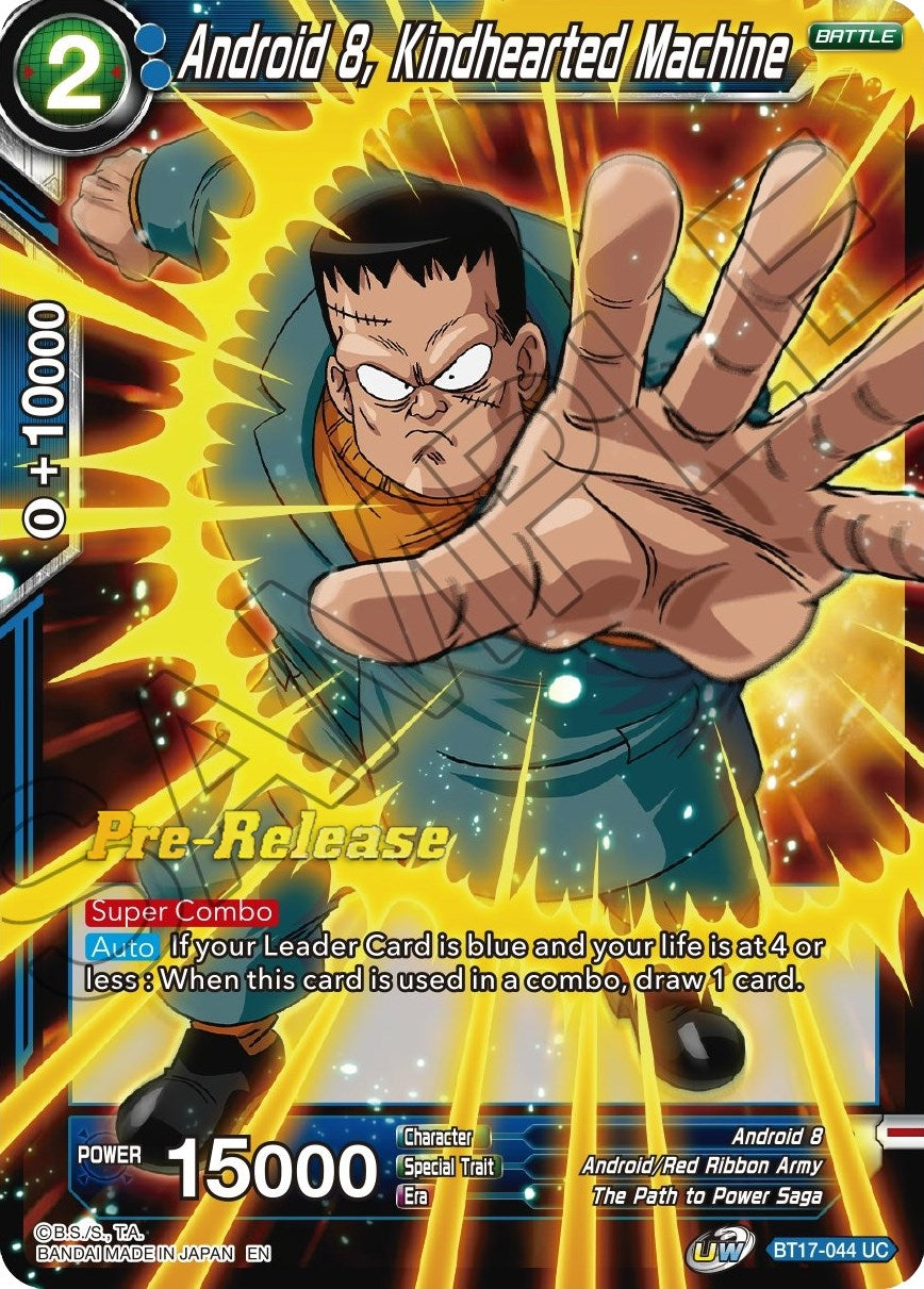 Image for Android 8, Kindhearted Machine (Ultimate Squad Pre-Release Cards) (BT17-044) - Dragon Ball Super: Masters