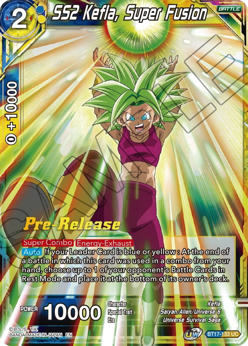 Image for SS2 Kefla, Super Fusion (Ultimate Squad Pre-Release Cards) (BT17-133) - Dragon Ball Super: Masters