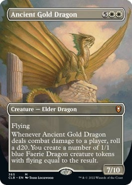 Image for Ancient Gold Dragon (Borderless) (Commander Legends: Battle for Baldur's Gate) (365) - Magic: The Gathering