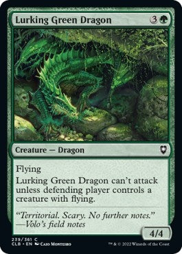 Image for Lurking Green Dragon (Commander Legends: Battle for Baldur's Gate) (239) - Magic: The Gathering