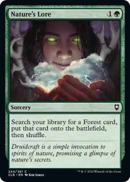 Image for Nature's Lore (Commander Legends: Battle for Baldur's Gate) (244) - Magic: The Gathering