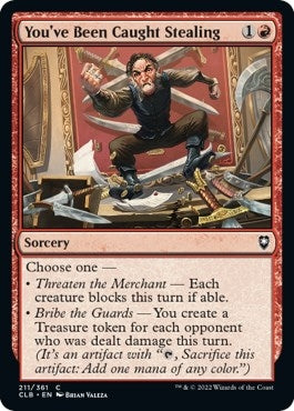 Image for You've Been Caught Stealing (Commander Legends: Battle for Baldur's Gate) (211) - Magic: The Gathering