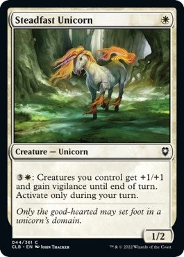 Image for Steadfast Unicorn (Commander Legends: Battle for Baldur's Gate) (44) - Magic: The Gathering