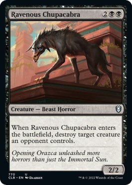 Image for Ravenous Chupacabra (Commander Legends: Battle for Baldur's Gate) (770) - Magic: The Gathering