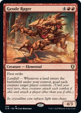 Image for Geode Rager (Commander Legends: Battle for Baldur's Gate) (794) - Magic: The Gathering