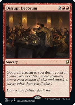 Image for Disrupt Decorum (Commander Legends: Battle for Baldur's Gate) (789) - Magic: The Gathering