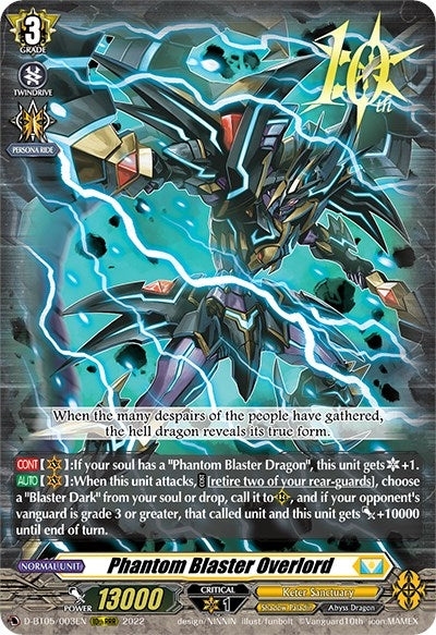 Image for Phantom Blaster Overlord (D-BT05: Triumphant Return of the Brave Heroes) (D-BT05/003EN) - Cardfight Vanguard