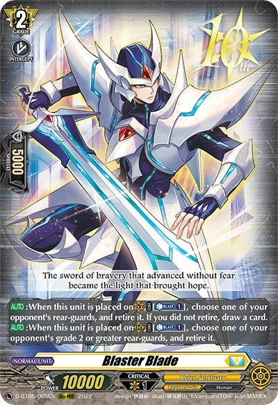 Image for Blaster Blade (D-BT05: Triumphant Return of the Brave Heroes) (D-BT05/005EN) - Cardfight Vanguard