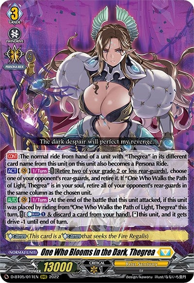 Image for One Who Blooms in the Dark, Thegrea (D-BT05: Triumphant Return of the Brave Heroes) (D-BT05/011EN) - Cardfight Vanguard
