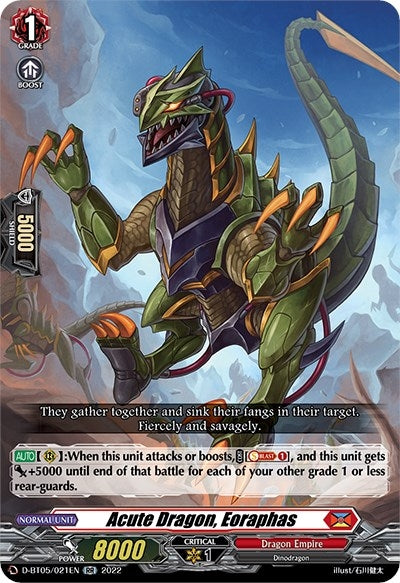 Image for Acute Dragon, Eoraphas (D-BT05: Triumphant Return of the Brave Heroes) (D-BT05/021EN) - Cardfight Vanguard