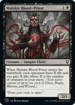 Image for Malakir Blood-Priest (Commander Legends: Battle for Baldur's Gate) (760) - Magic: The Gathering