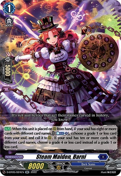 Image for Steam Maiden, Barni (D-BT05: Triumphant Return of the Brave Heroes) (D-BT05/024EN) - Cardfight Vanguard
