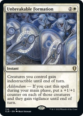 Image for Unbreakable Formation (Commander Legends: Battle for Baldur's Gate) (710) - Magic: The Gathering