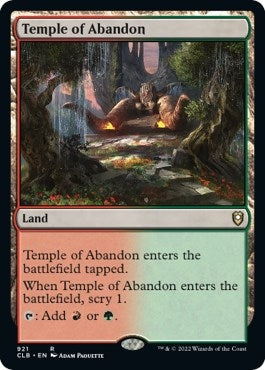 Image for Temple of Abandon (Commander Legends: Battle for Baldur's Gate) (921) - Magic: The Gathering
