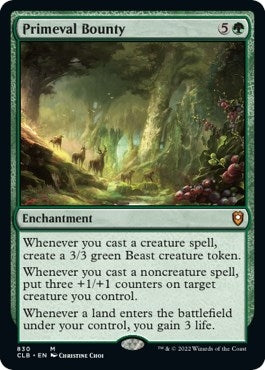 Image for Primeval Bounty (Commander Legends: Battle for Baldur's Gate) (830) - Magic: The Gathering