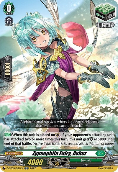 Image for Zypsophila Fairy, Asher (D-BT05: Triumphant Return of the Brave Heroes) (D-BT05/037EN) - Cardfight Vanguard