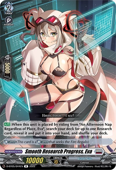 Image for Smooth Research Progress, Eva (D-BT05: Triumphant Return of the Brave Heroes) (D-BT05/044EN) - Cardfight Vanguard