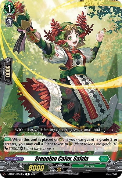 Image for Stepping Calyx, Salvia (D-BT05: Triumphant Return of the Brave Heroes) (D-BT05/055EN) - Cardfight Vanguard