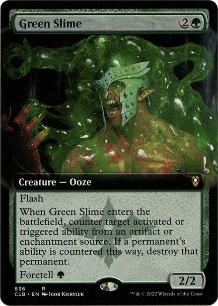 Image for Green Slime (Extended Art) (Commander Legends: Battle for Baldur's Gate) (636) - Magic: The Gathering