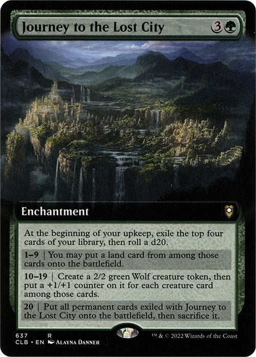 Image for Journey to the Lost City (Extended Art) (Commander Legends: Battle for Baldur's Gate) (637) - Magic: The Gathering