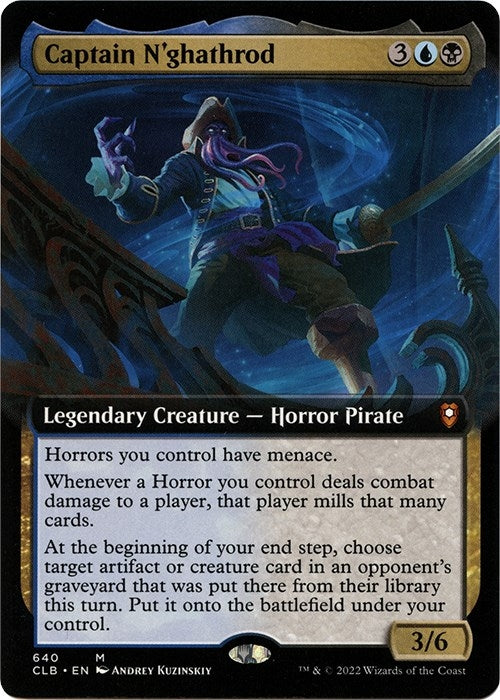 Image for Captain N'ghathrod (Extended Art) (Commander Legends: Battle for Baldur's Gate) (640) - Magic: The Gathering