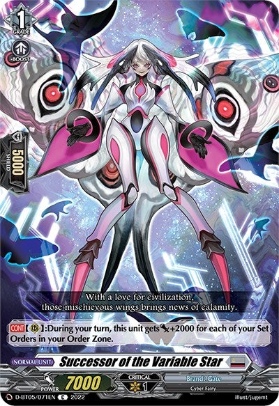 Image for Successor of the Variable Star (D-BT05: Triumphant Return of the Brave Heroes) (D-BT05/071EN) - Cardfight Vanguard