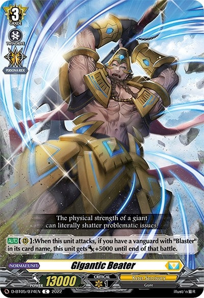 Image for Gigantic Beater (D-BT05: Triumphant Return of the Brave Heroes) (D-BT05/074EN) - Cardfight Vanguard