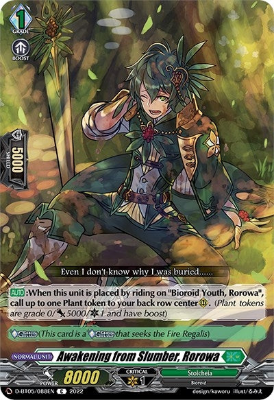 Image for Awakening from Slumber, Rorowa (D-BT05: Triumphant Return of the Brave Heroes) (D-BT05/088EN) - Cardfight Vanguard