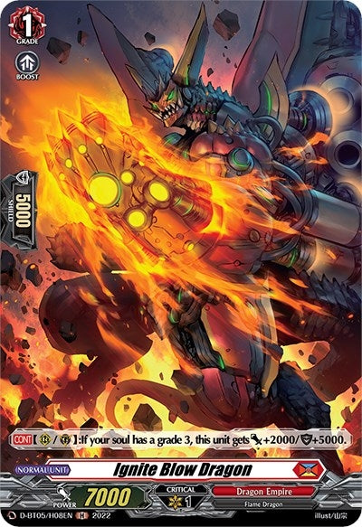 Image for Ignite Blow Dragon (Holo) (D-BT05: Triumphant Return of the Brave Heroes) (D-BT05/H08EN) - Cardfight Vanguard