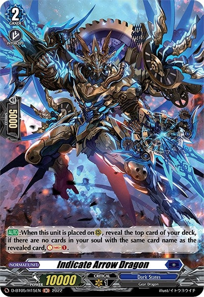 Image for Indicate Arrow Dragon (Holo) (D-BT05: Triumphant Return of the Brave Heroes) (D-BT05/H15EN) - Cardfight Vanguard