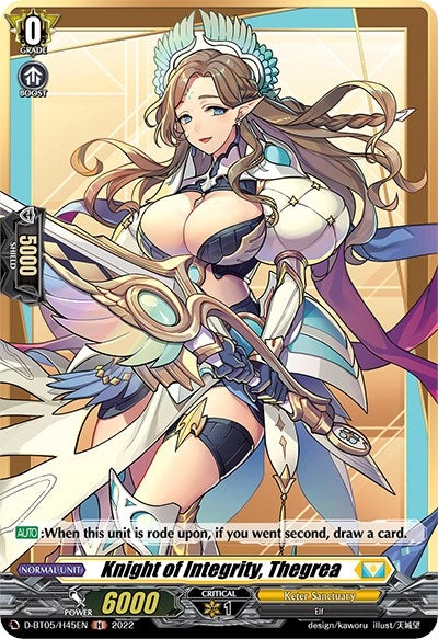 Image for Knight of Integrity, Thegrea (Holo) (D-BT05: Triumphant Return of the Brave Heroes) (D-BT05/H45EN) - Cardfight Vanguard