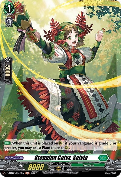 Image for Stepping Calyx, Salvia (Holo) (D-BT05: Triumphant Return of the Brave Heroes) (D-BT05/H48EN) - Cardfight Vanguard
