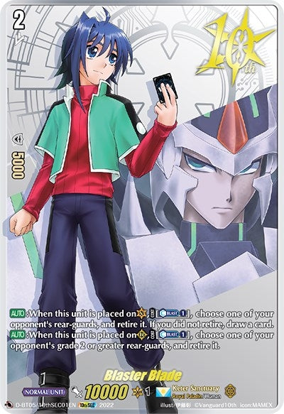 Image for Blaster Blade (10th SEC) (D-BT05: Triumphant Return of the Brave Heroes) (D-BT05/10thSEC01EN) - Cardfight Vanguard