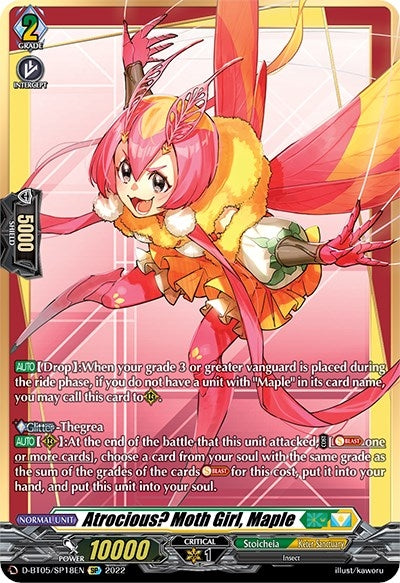Image for Atrocious? Moth Girl, Maple (SP) (D-BT05: Triumphant Return of the Brave Heroes) (D-BT05/SP18EN) - Cardfight Vanguard