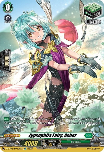 Image for Zypsophila Fairy, Asher (SP) (D-BT05: Triumphant Return of the Brave Heroes) (D-BT05/SP23EN) - Cardfight Vanguard