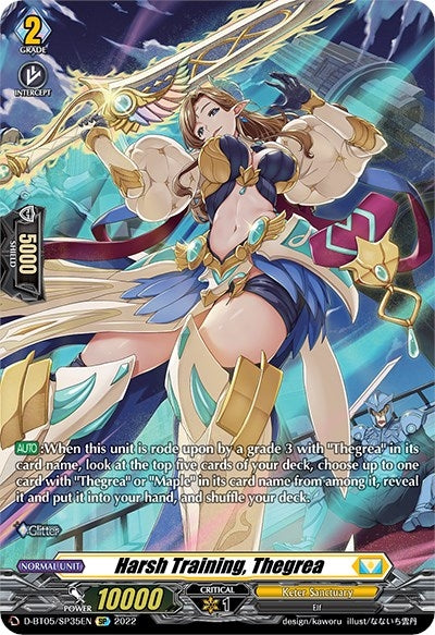 Image for Harsh Training, Thegrea (SP) (D-BT05: Triumphant Return of the Brave Heroes) (D-BT05/SP35EN) - Cardfight Vanguard