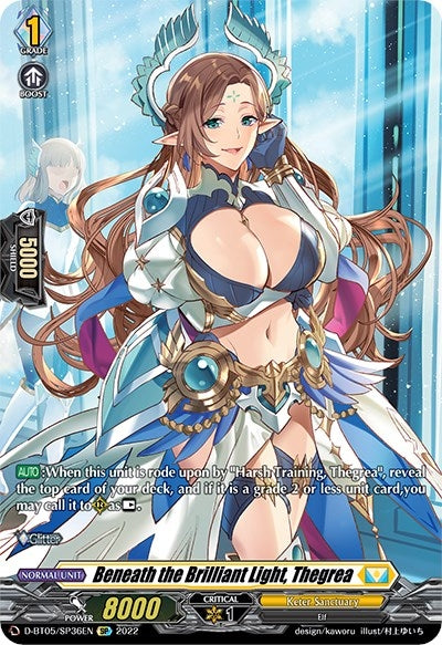Image for Beneath the Brilliant Light, Thegrea (SP) (D-BT05: Triumphant Return of the Brave Heroes) (D-BT05/SP36EN) - Cardfight Vanguard