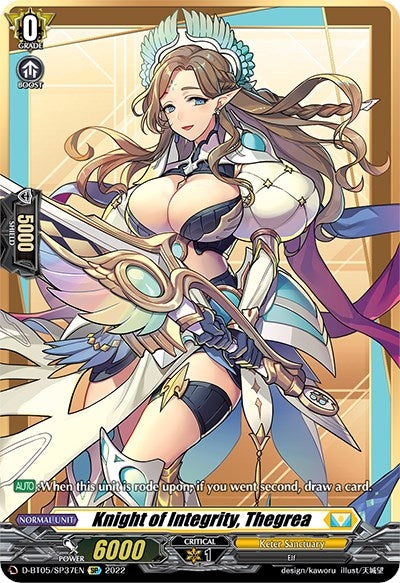 Image for Knight of Integrity, Thegrea (SP) (D-BT05: Triumphant Return of the Brave Heroes) (D-BT05/SP37EN) - Cardfight Vanguard