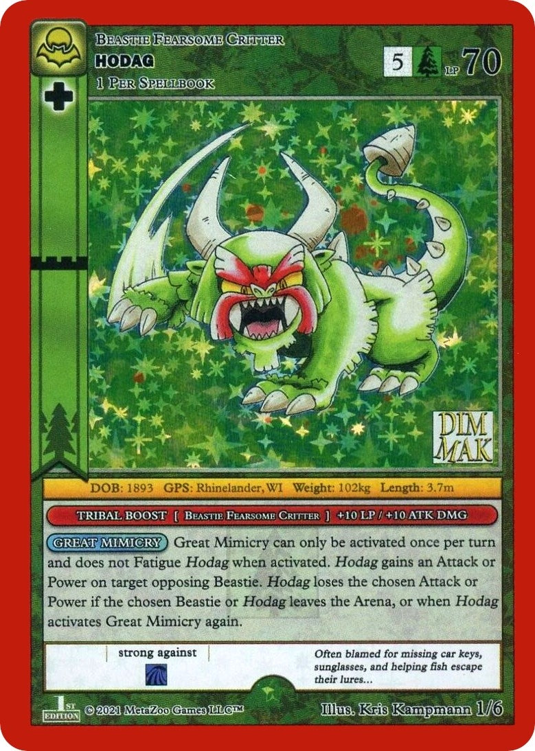 Image for Hodag (Dim Mak Promos) (1/6) - MetaZoo
