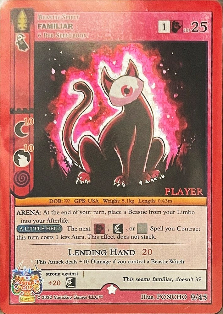 Image for Familiar (Player Stamped) (Caster's Cup Promo Cards) (9/45) - MetaZoo