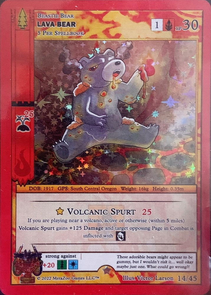 Image for Lava Bear (Caster's Cup Promo Cards) (14/45) - MetaZoo