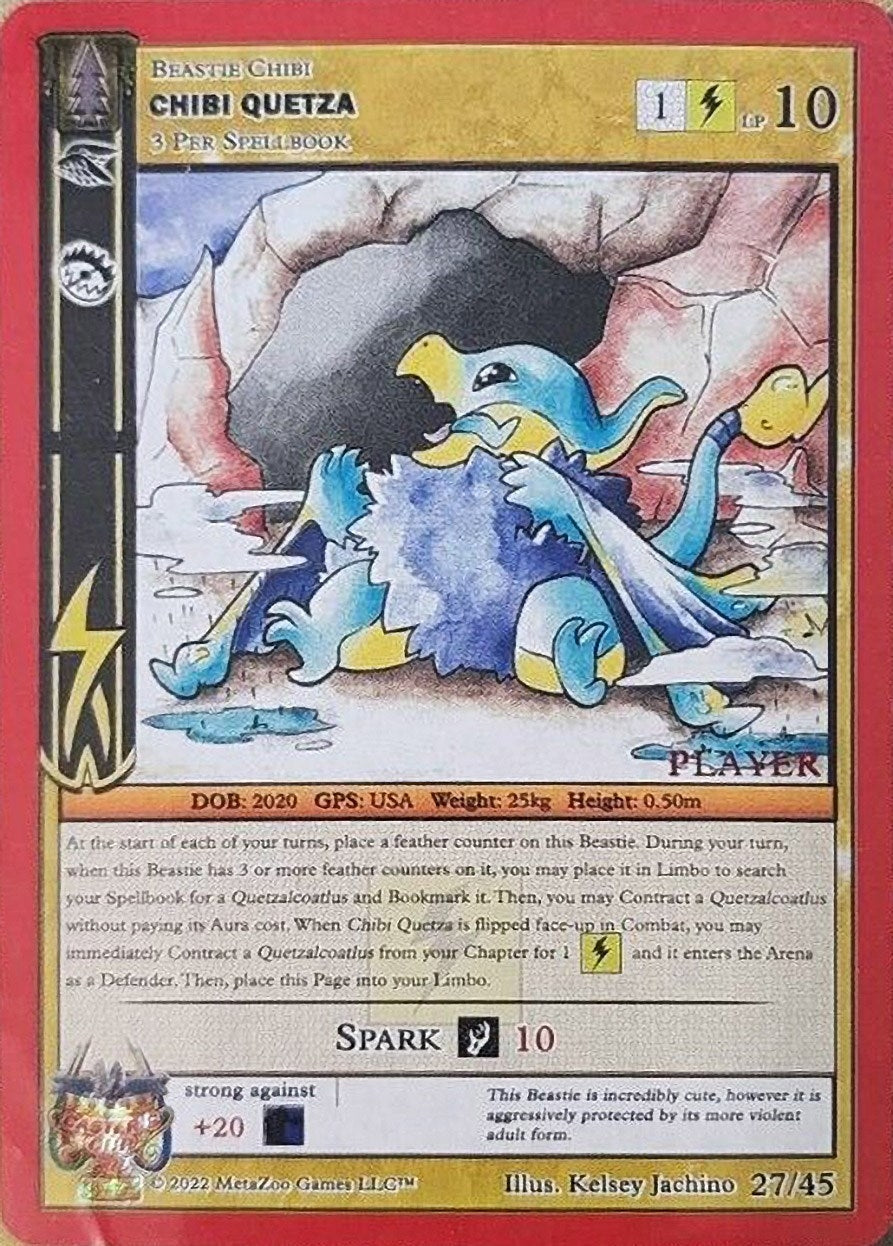 Image for Chibi Quetza (Player Stamped) (Caster's Cup Promo Cards) (27/45) - MetaZoo