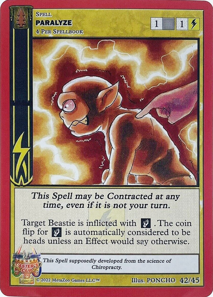 Image for Paralyze (Caster's Cup Promo Cards) (42/45) - MetaZoo